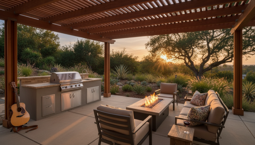 Backyard with Pergola, Encino